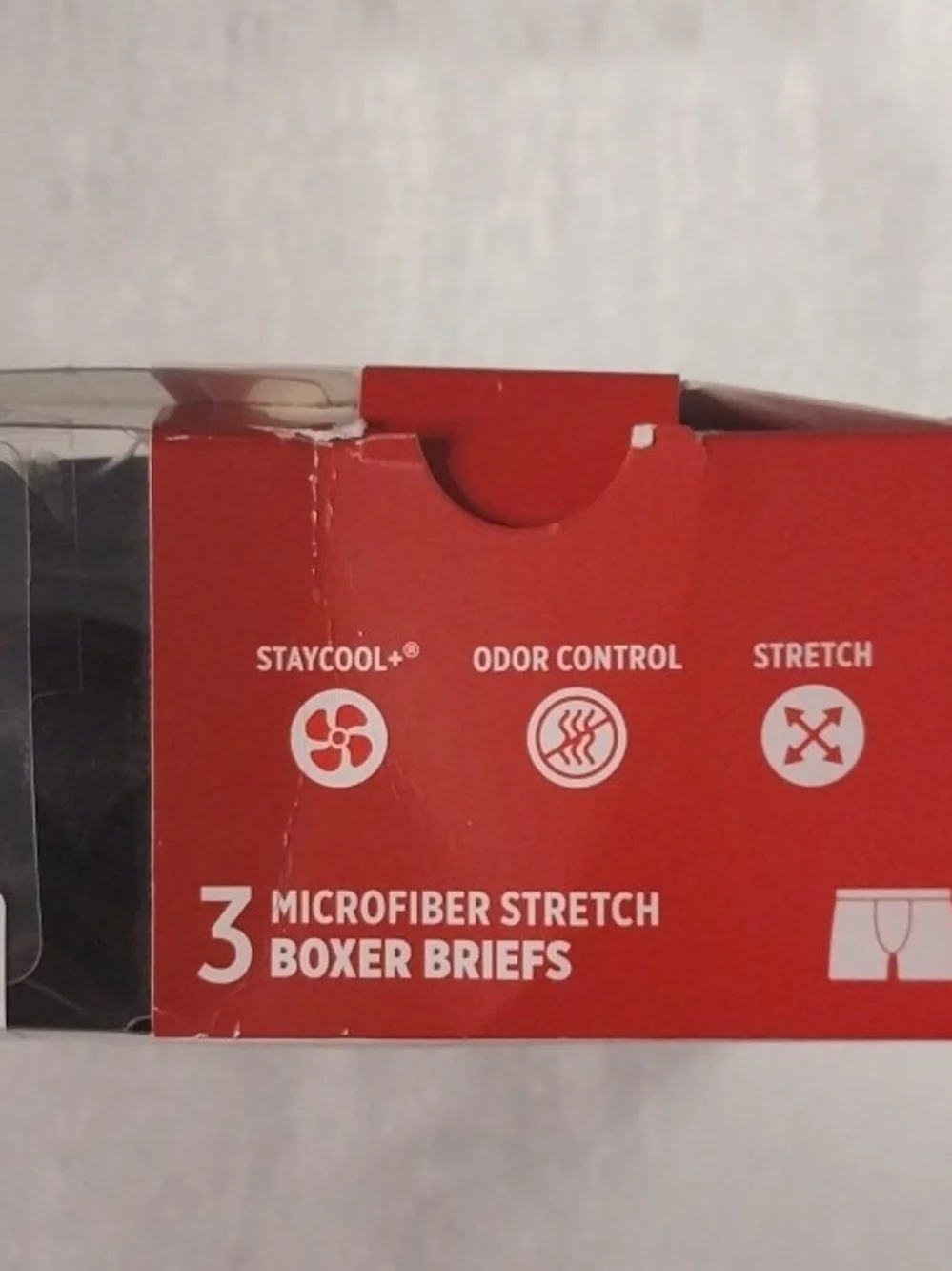 Jockey ActiveMicro Boxer Briefs - Black 3-Pack Medium